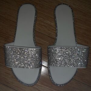 Rhinestone Slide Sandals